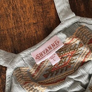 Shyanne Gray Embroidered Tank